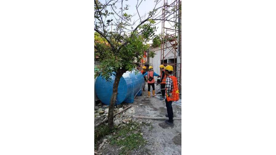 Pengiriman Bio Septictank 5000 L di PT PETROKIMIA GRESIK